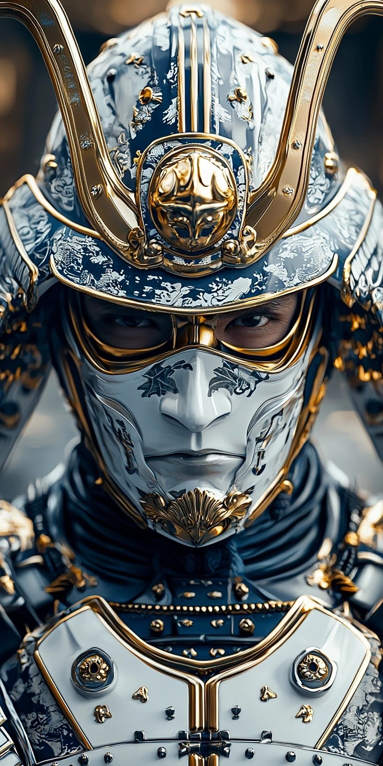 Samurai portrait artwork at Katana Ink